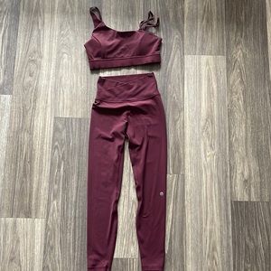 GlowMode Maroon Workout Set